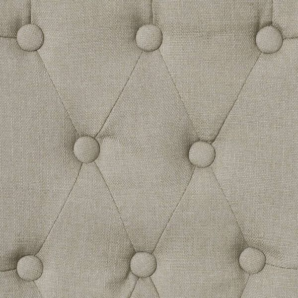 vidaXL ダイニングチェア 2点 キャメル 布製