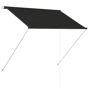 vidaXL 折りたたみ式オーニング 150x150 cm アントラシート