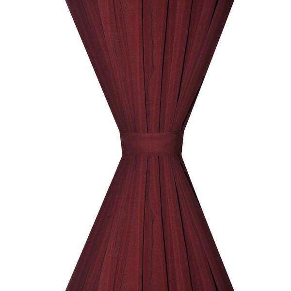 vidaXL 遮光カーテン 2枚 二重 140x245cm ボルドー 省エネ