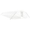 vidaXL スチールフレーム温室 ホワイト 90 m&sup2; 18x5x2.3 m
