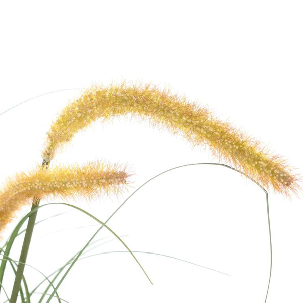 vidaXL 人工観葉植物 草 ガマ付き 110cm