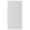 vidaXL ハンギングガラスキャビネット &ldquo;リヨン&rdquo; ハイグロスホワイト 60x31x60cm エンジニアリングウッド