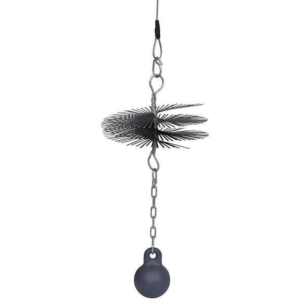 vidaXL 煙突用クリーニングブラシ 丸型 径20cm