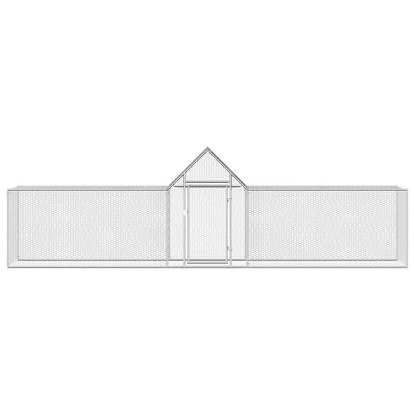 vidaXL 鶏小屋 5x1x1.5m 亜鉛メッキ鋼製