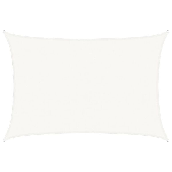 vidaXL サンシェードセイル 160g/m² ホワイト 4x5m 高密度ポリエチレン
