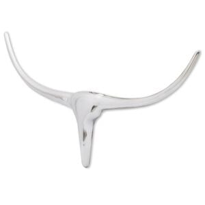 vidaXL 壁飾り ブルヘッド アルミ製 シルバー 72cm