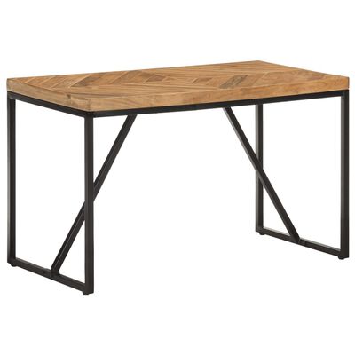 vidaXL ダイニングテーブル 120x60x76cm アカシア無垢材＆マンゴー無垢材