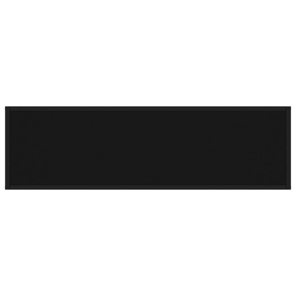 vidaXL コンソールテーブル ブラック 120x35x75cm 強化ガラス製