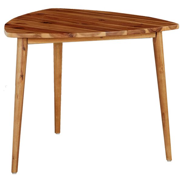 vidaXL ネスティングテーブル 2点 アカシア無垢材