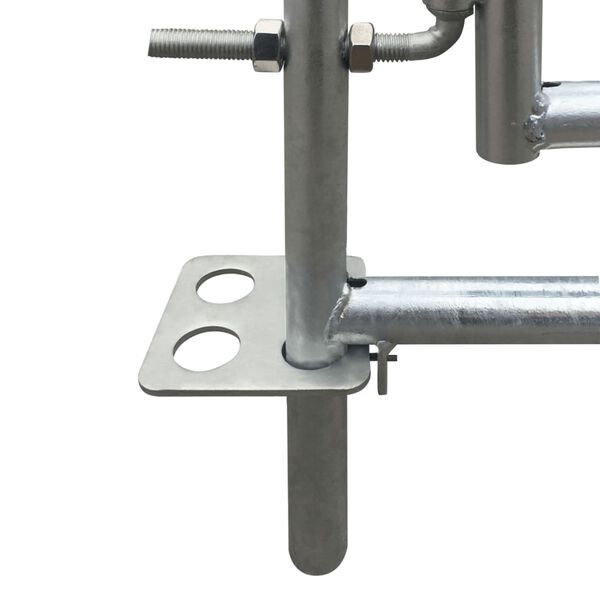 vidaXL 羊用 囲い柵 パネル4枚 亜鉛メッキ鋼製 137x137x92cm