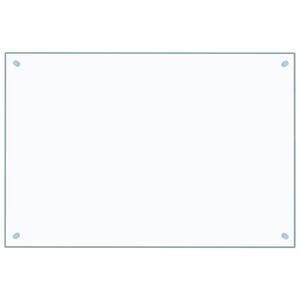 vidaXL キッチン用 汚れ防止板 透明 90x60cm 強化ガラス製