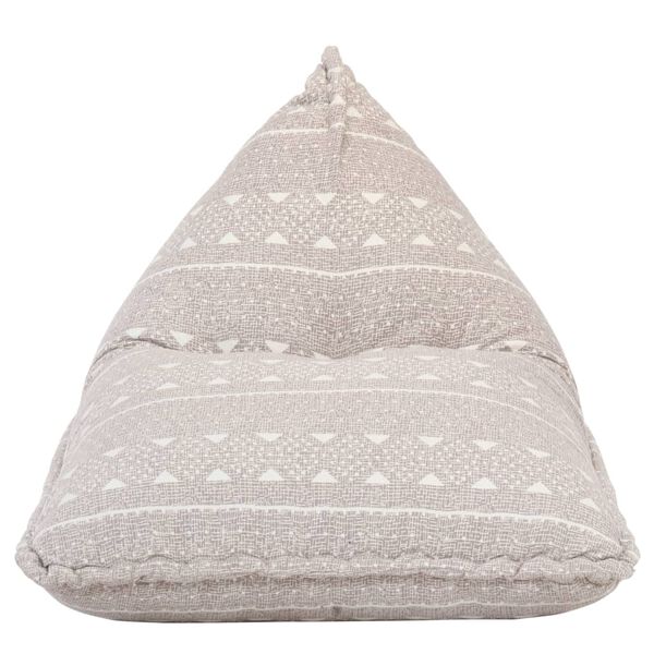 vidaXL ビーズクッション ソファ ライトブラウン 布製 パッチワーク