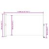 vidaXL パティオ用 引き込み式サイドオーニング 140x300cm ブラウン