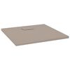 vidaXL シャワーベース SMC樹脂製 ブラウン 90 x 90 cm