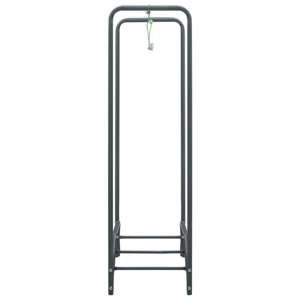 vidaXL 薪ラック アントラシート 120x35x120cm スチール製