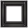 vidaXL プランター ブラック 40x40x80 cm 冷間圧延鋼