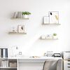 vidaXL フローティングウォールシェルフ 4点 オーク 60x23.5x3.8cm MDF