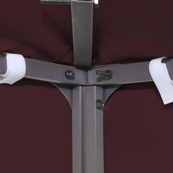 vidaXL 2層ガゼボトップカバー 310g/m² 4x3m ボルドー