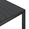 vidaXL ガーデンダイニング7点セット ブラック アルミニウム製