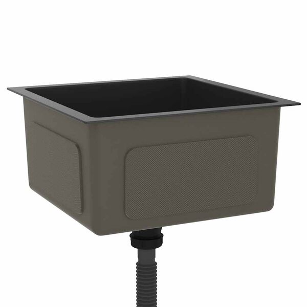 vidaXL 手作り キッチンシンク ステンレススチール製 ブラック