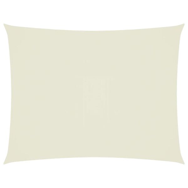 vidaXL サンシェードセイル 4x5m 長方形 オックスフォード生地 クリーム