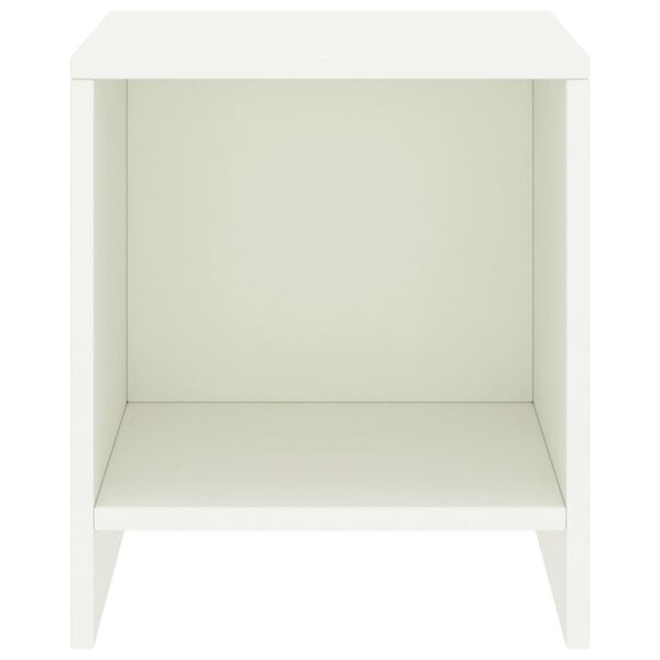 vidaXL ベッドサイドキャビネット 2点 35x30x40cm パイン無垢材 ホワイト