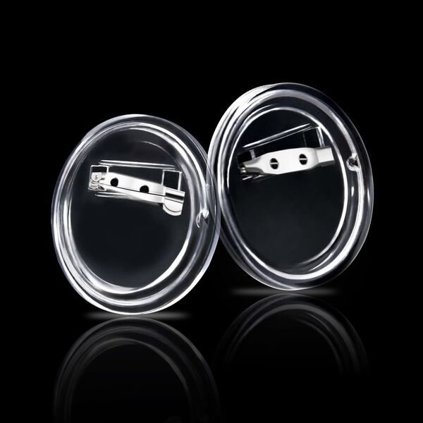 vidaXL 缶バッジキット 安全ピン付き 100セット アクリル製 37mm