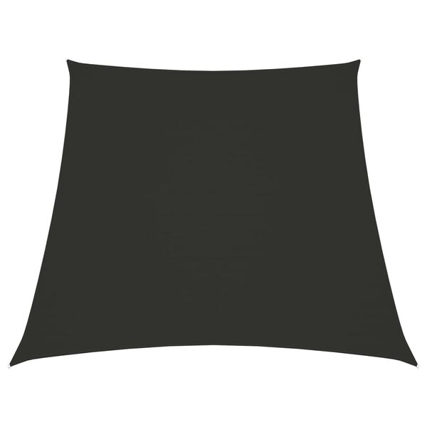 vidaXL サンシェードセイル 3/4x2m 台形 オックスフォード生地 アントラシート