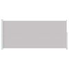 vidaXL パティオ用 引き込み式サイドオーニング 220x500cm グレー