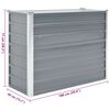 vidaXL ガーデンレイズドベッド 100x40x77cm 亜鉛メッキスチール グレー