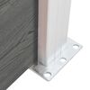 vidaXL フェンスパネル WPC 175x146cm グレー