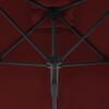 vidaXL ガーデンパラソル スチール製ポール付き 250x250x230cm ボルドーレッド