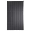 vidaXL 園芸用具 物置 225x89x161 cm 亜鉛メッキ鋼製 アントラシート
