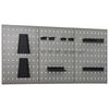 vidaXL 壁掛け ペグボード 3点 40x58cm スチール製