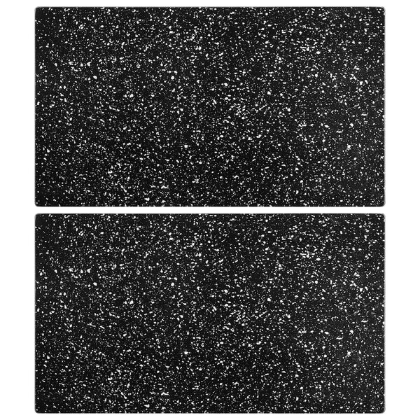 vidaXL まな板 2点 花こう岩柄 強化ガラス