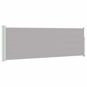 vidaXL パティオ用 引き込み式サイドオーニング 100x314cm グレー