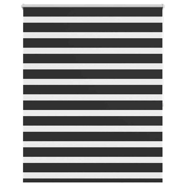 vidaXL ゼブラ ブラインド 120x175cm ブラック