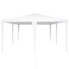 vidaXL パーティーテント ホワイト 400 x 400 x 266 cm ポリエステルとスチール