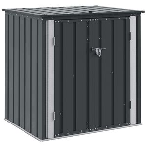 vidaXL ガーデン収納ボックス ブラック 101.5 x 82 x 100 cm スチール