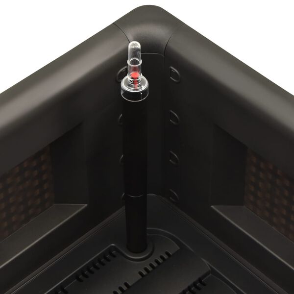 vidaXL ガーデンレイズドベッド 自動給水システム付き アントラシート 43x43x33cm