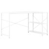 vidaXL パソコンデスク ホワイト 120x72x70cm