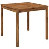 vidaXL ガーデンディナーテーブル LAREN ナチュラル 80 x 80.5 x 75 cm ソリッドアカシアウッド