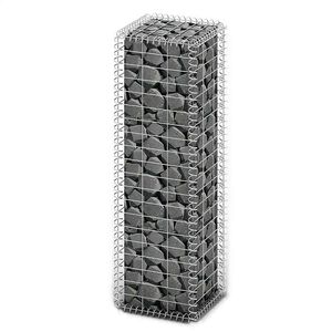 vidaXL 蓋つきガビオンバスケット 亜鉛メッキ鋼線製 100x30x30cm