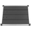 vidaXL 屋外シャワートレイ WPC＆ステンレススチール製 80x62cm グレー