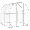vidaXL 鶏小屋 シルバー 200 x 200 x 200 cm 亜鉛メッキ鋼板