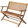vidaXL ガーデンベンチ 120cm アカシア無垢材