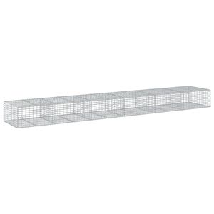 vidaXL 蛇籠バスケット カバー付き 600x100x50cm 亜鉛メッキ鉄