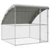 vidaXL 鶏小屋 シルバー 2 x 2 x 2 m 亜鉛めっき鋼
