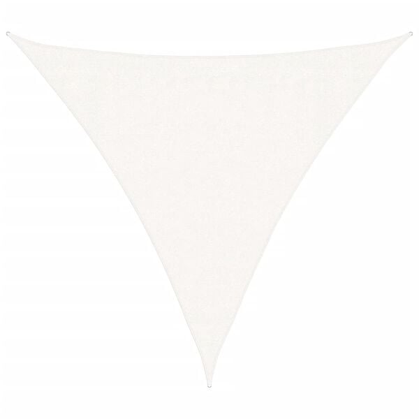 vidaXL サンシェードセイル 160g/m&sup2; ホワイト 3x3x3m 高密度ポリエチレン