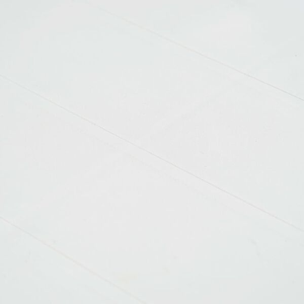 vidaXL ガーデンテーブル ホワイト 220x90x72cm プラスチック製 ラタン風